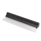 Water scraper with black top housing and white rubber blade, I-shaped