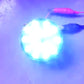 Mini LED strobe warning light with blue lens, flashing bright warning light