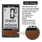 WEST BIKING solar speedometer display showing speed and stopwatch icons, black