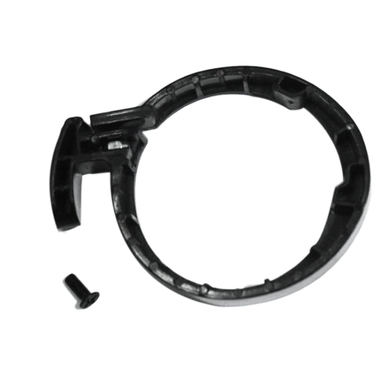 Electric scooter handlebar snap ring 2-pack, black plastic ring with mounting tabs