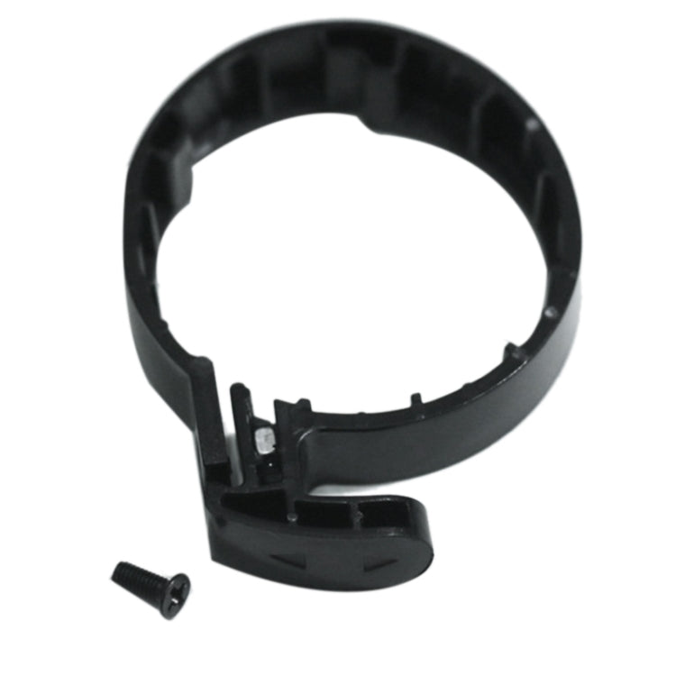 Electric scooter handlebar snap ring 2-pack, black plastic frame with screw