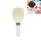 Cream electronic measuring spoon with digital LCD weight display