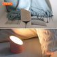 Pink night light alarm clock with glowing top lamp