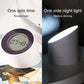 Alarm clock night light shown in white and dark colors with glowing display.