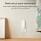 Mini anion air purifier, white plug-in device mounted on wall outlet