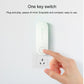 Mini anion air purifier, white wall plug-in device with finger pressing button