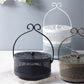 Portable mosquito coil boxes in black, bronze, and white with arched handles