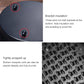 Mosquito coil box lid insulation and burner base detail with vented surface