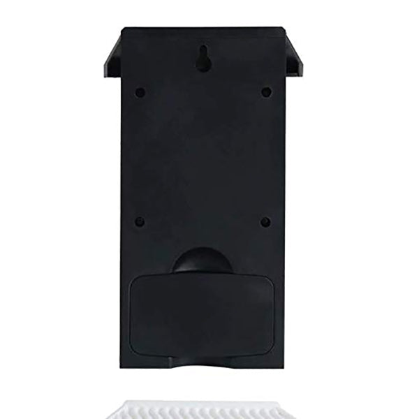 Outdoor garden refrigerator waterproof thermometer, black back panel with mounting holes
