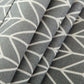 Gray-and-white patterned fabric of microwave oven dust cover, soft textured weave
