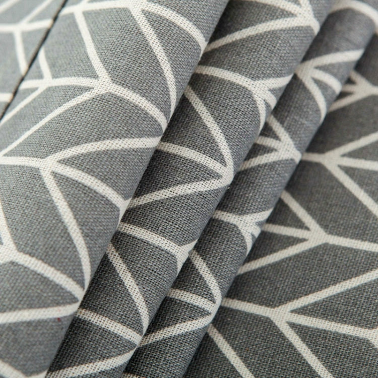 Gray-and-white patterned fabric of microwave oven dust cover, soft textured weave