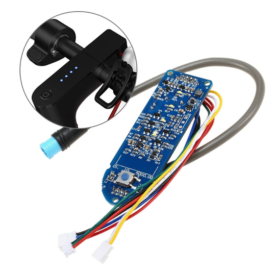 Electric scooter battery indicator switch controller with blue LED module and wiring