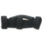 Black canvas handle strap with three wide hook-and-loop bands