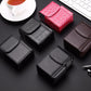 PU leather cigarette/lighter cases in black, red, gray, and brown with flap closures