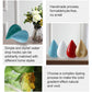 Set of resin water droplet wall hooks in blue, white, red, and gold