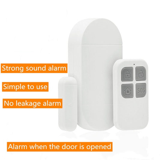 Wireless door magnetic alarm system with sensor pad and remote control fob