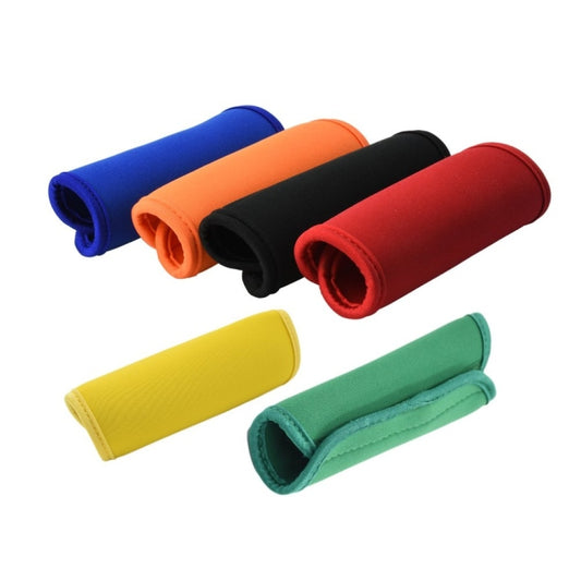 Neoprene handle wrap covers set, multicolor rolled sleeves (blue, orange, black, red, green)