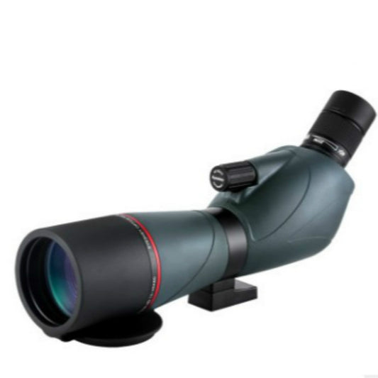 Green 15-45X60 zoom monocular telescope with large front objective lens and eyepiece