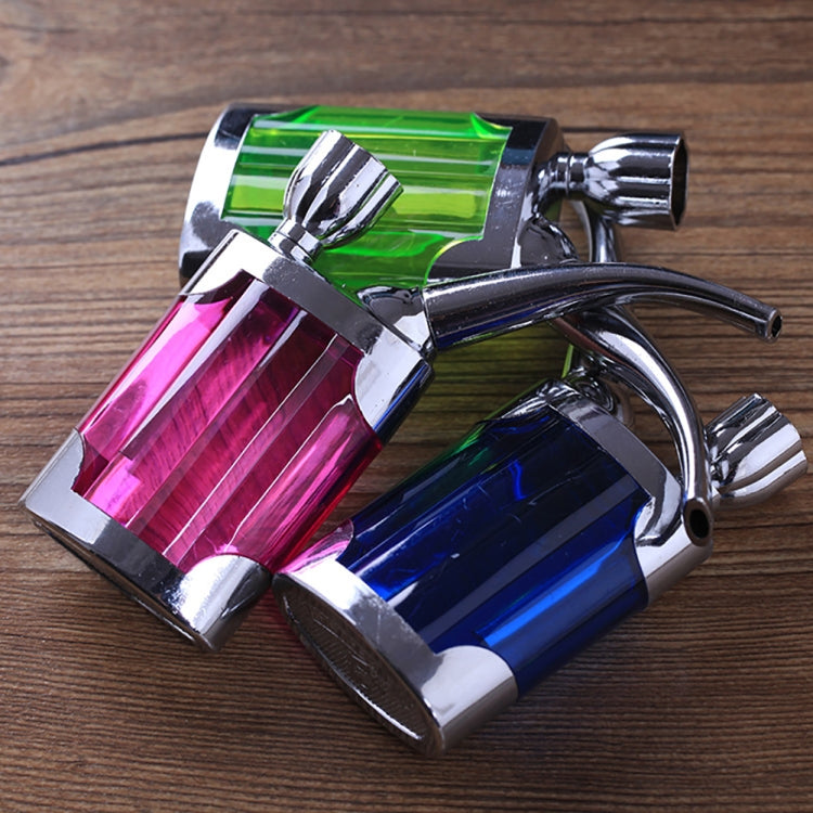 Set of colorful mini hookah pipes with filter bases and curved metal stems