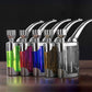 Multi-color mini dual-use hookah pipes with filter bases and polished metal stems