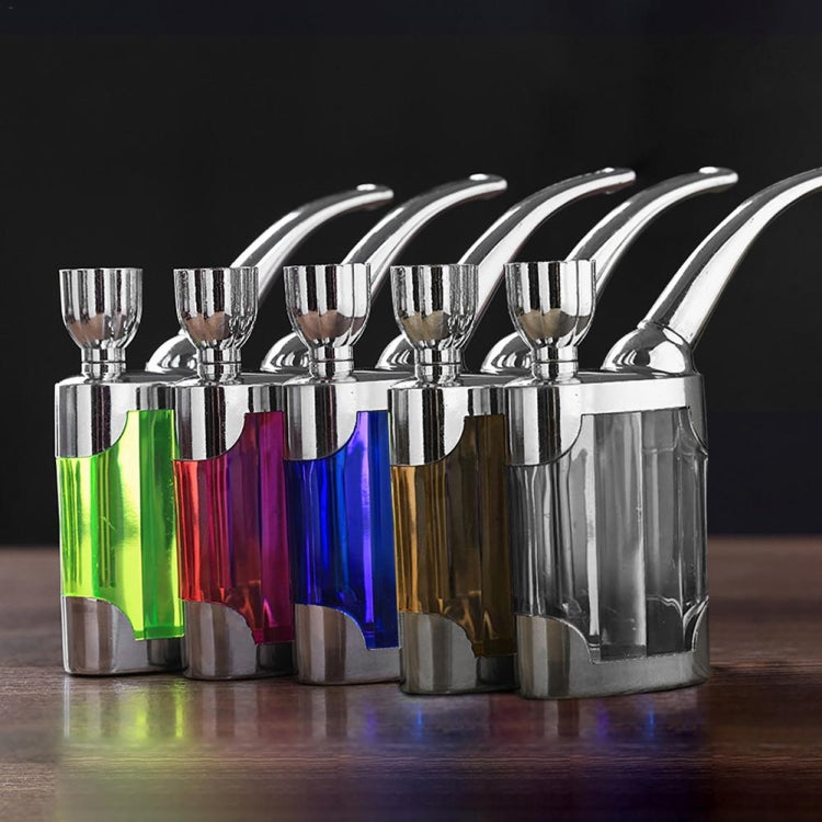 Multi-color mini dual-use hookah pipes with filter bases and polished metal stems