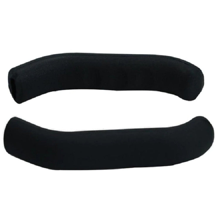 Black non-slip silicone handbrake covers, two curved pieces