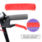 Red non-slip silicone handbrake cover, curved textured sleeve