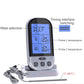 Two-probe digital meat thermometer with blue LCD display and charging stand