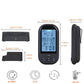 Compact digital meat thermometer with blue LCD, metal probe, and protective carrying case