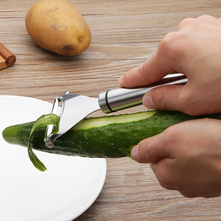 Triangular planer stainless steel vegetable peeler, handheld blade for cucumber peeling