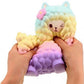 Pastel mini animal squeeze toy cat-bear, hand squeezing the soft slow-rising shape