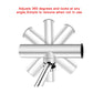 316 stainless steel fishing rod seat bracket with multi-angle mounting arms