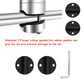 316 stainless steel fishing rod seat bracket with two black rail rubber gaskets and hex key