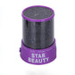 USB star projection night light with purple base and circular top
