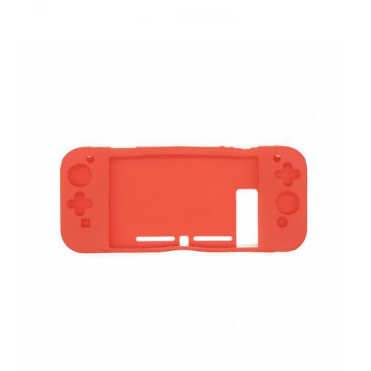 Red silicone protection case for Switch console with controller button cutouts