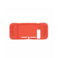 Red silicone Switch protection case with screen window cutout and button openings