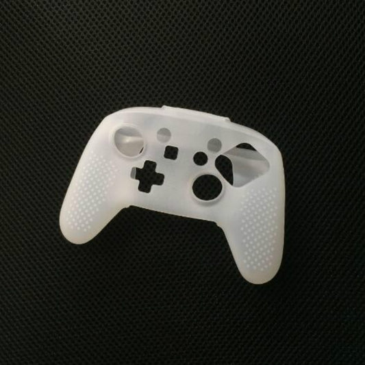 White silicone protective controller case with cutouts for Switch Pro buttons
