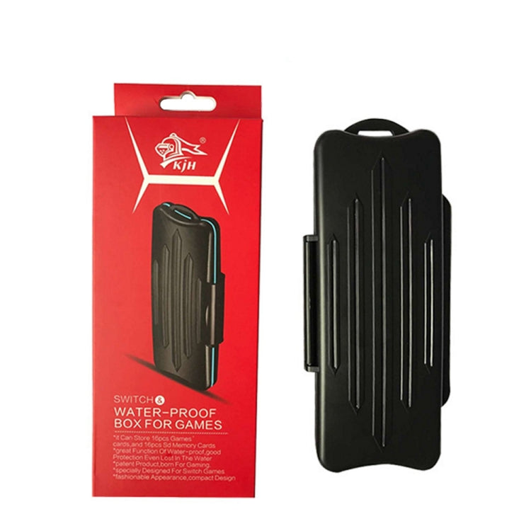 Black waterproof game card protective case with carry handle