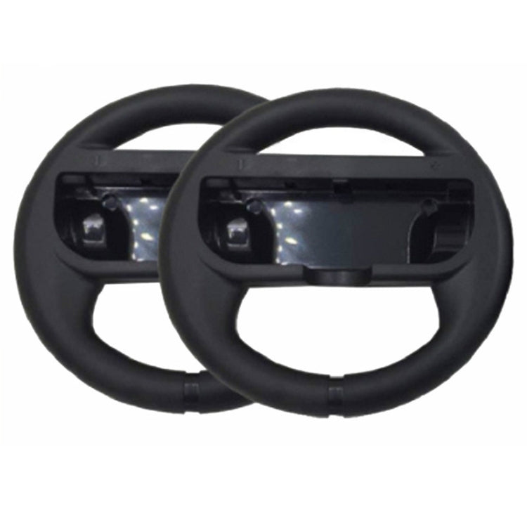 Close-up of black steering wheel bracket with front mounting cradle