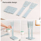 Portable glove drying rack with removable base plate and two glove slots