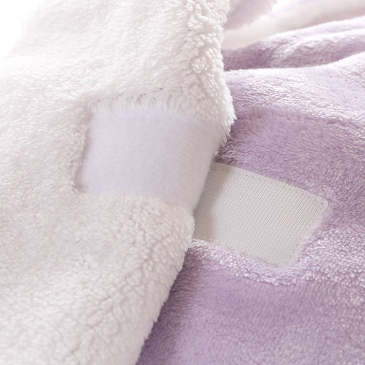 Soft plush flannel fabric with sherpa texture and stitched panel details