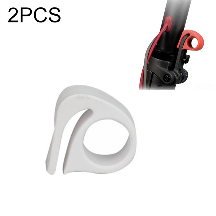 White curved folding wrench protector clip for Xiaomi M365