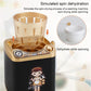 Kids mini toy washing machine in gold with beige spin basket and draining hose