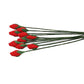 Mini rose stem toy set with multiple small red flowers on green stems