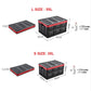 Foldable storage box size chart showing L 55L and S 30L with dimensions