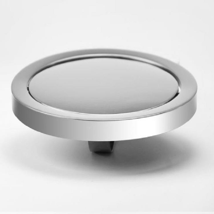 Stainless steel round swing trash can lid with smooth top and outer rim