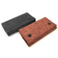 Portable PU leather tobacco storage bag, black and brown foldover styles with snap closures