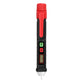 Single non-contact voltage tester pen with red cap, pocket clip, and display area