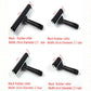 Assorted black rubber roller printing tools with metal holders in four sizes