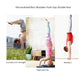 Wooden double-rod push-up stand for hand support during inverted exercises